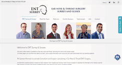 Desktop Screenshot of entsurrey.com