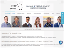 Tablet Screenshot of entsurrey.com